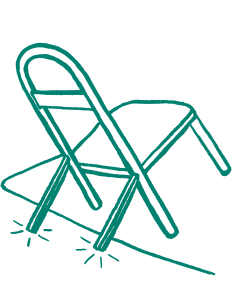Folding chair illustration