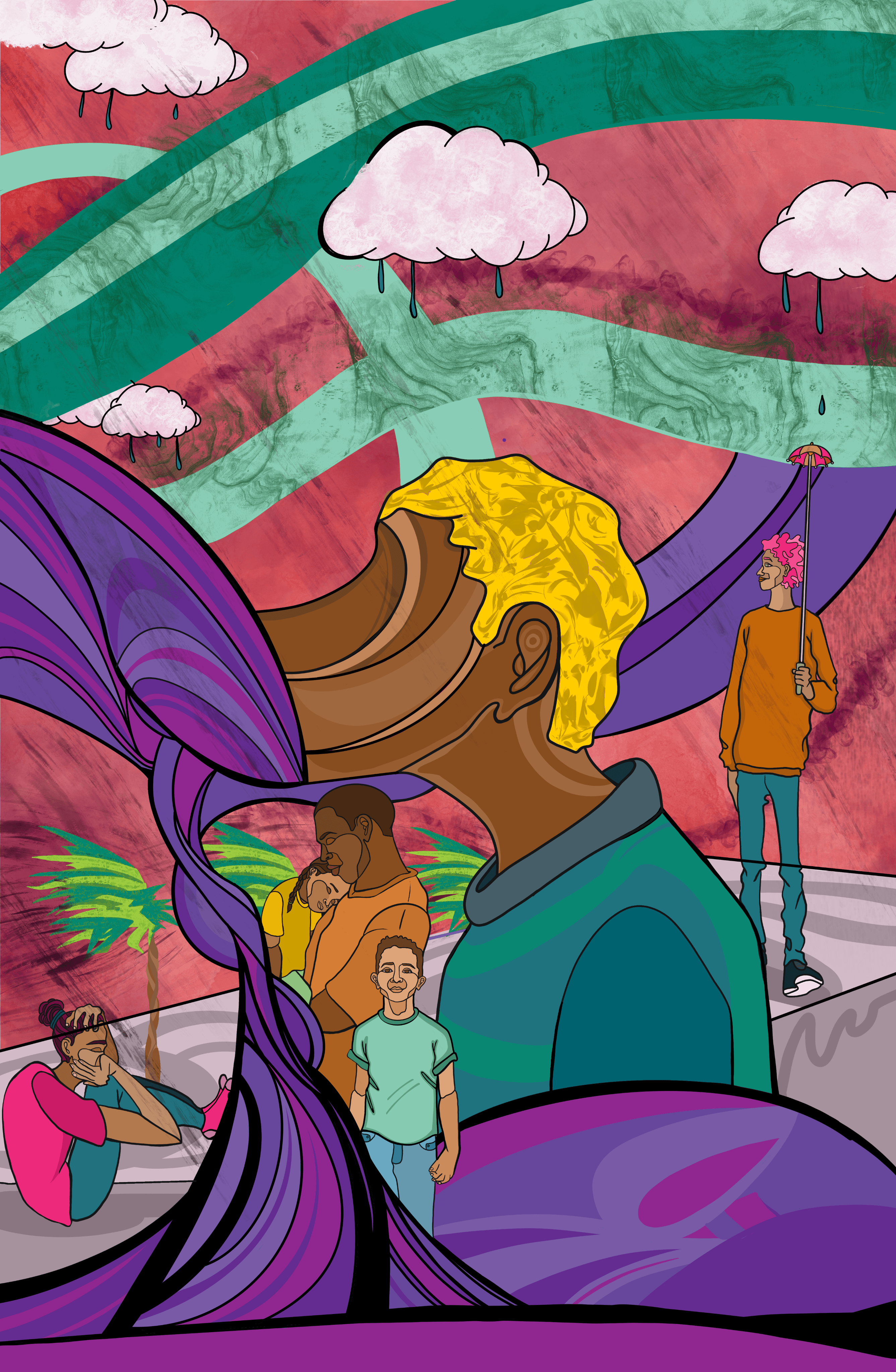 Abstract dark background